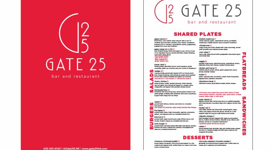Gate 25 | Gate 25 menyu qiymətləri