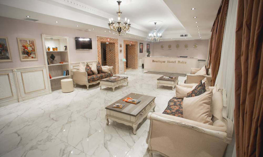 Boutique Hotel Baku-da lüksə addım atın. Lobbimiz sizi gözləyir!