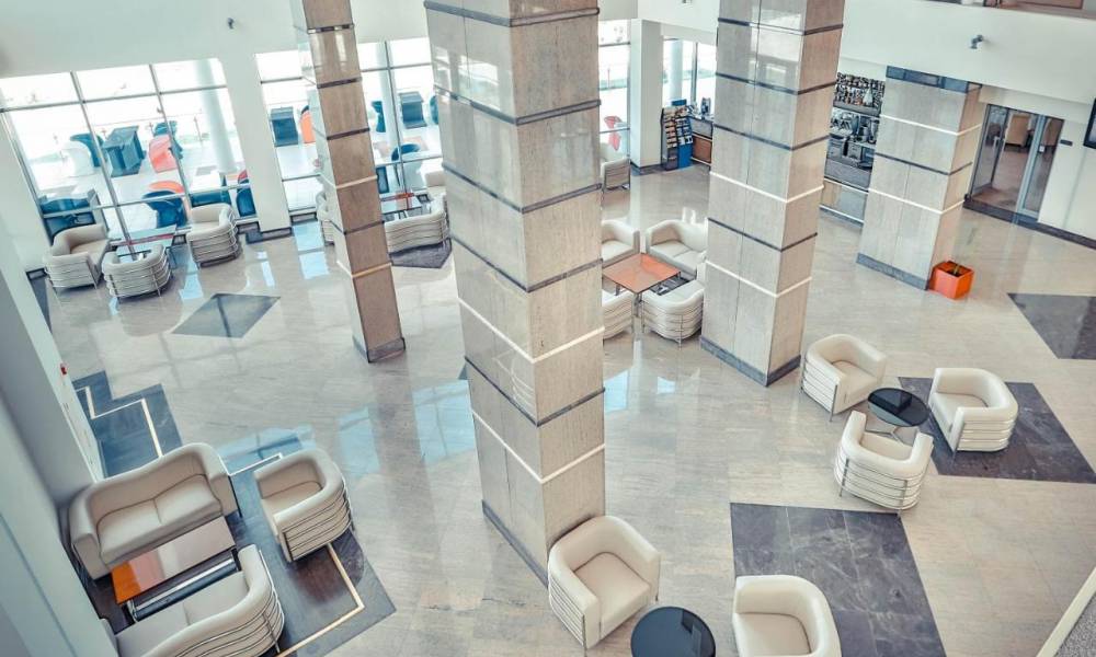 Lobby and reception area.