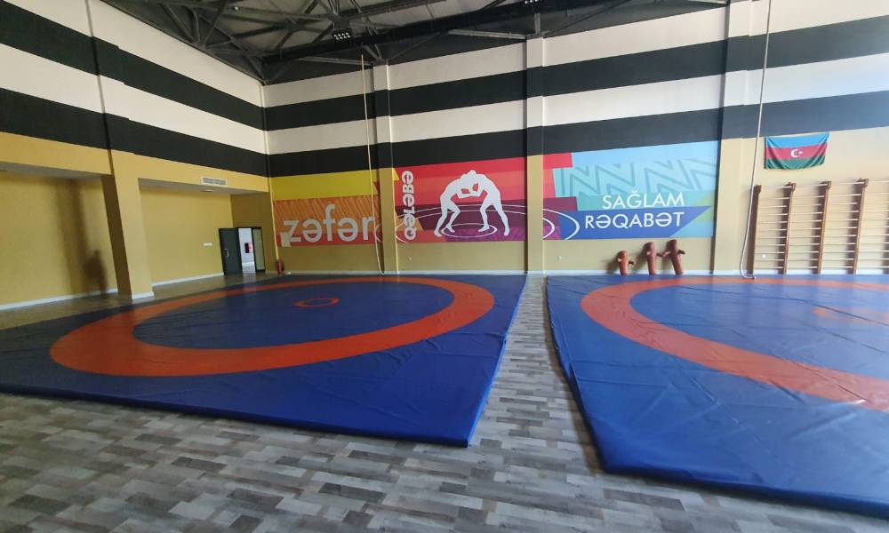 Indoor sport hall. Tatami