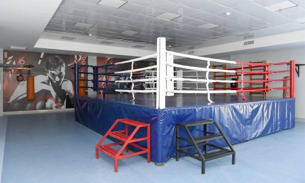 Indoor sport hall. Activities. Boxing